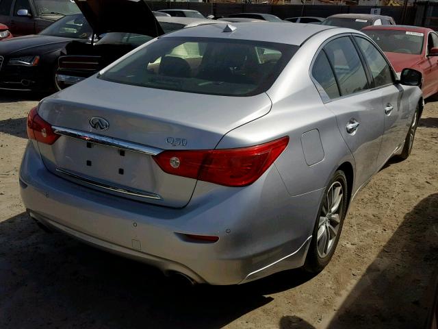 JN1BV7AP2EM683353 - 2014 INFINITI Q50 BASE SILVER photo 4