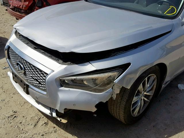 JN1BV7AP2EM683353 - 2014 INFINITI Q50 BASE SILVER photo 9