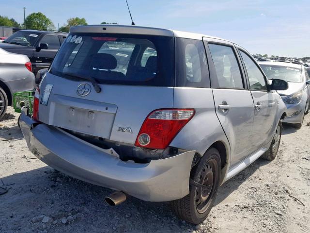 JTKKT624460137463 - 2006 TOYOTA SCION XA SILVER photo 4