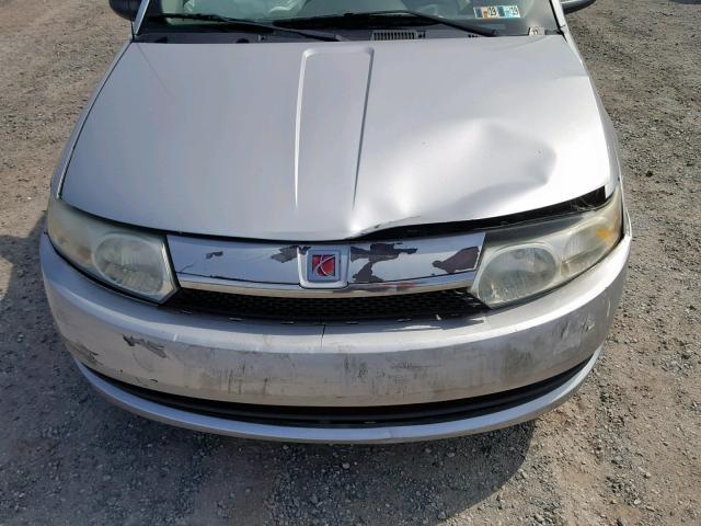 1G8AJ52F33Z121809 - 2003 SATURN ION LEVEL SILVER photo 9