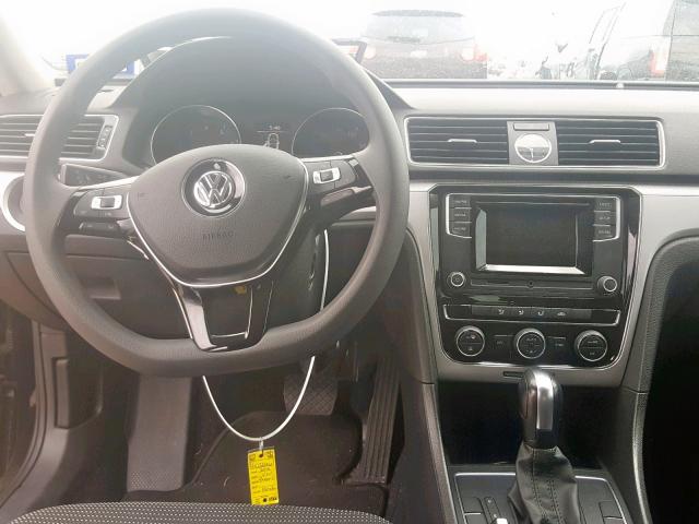 1VWAS7A34GC012206 - 2016 VOLKSWAGEN PASSAT S BLACK photo 9