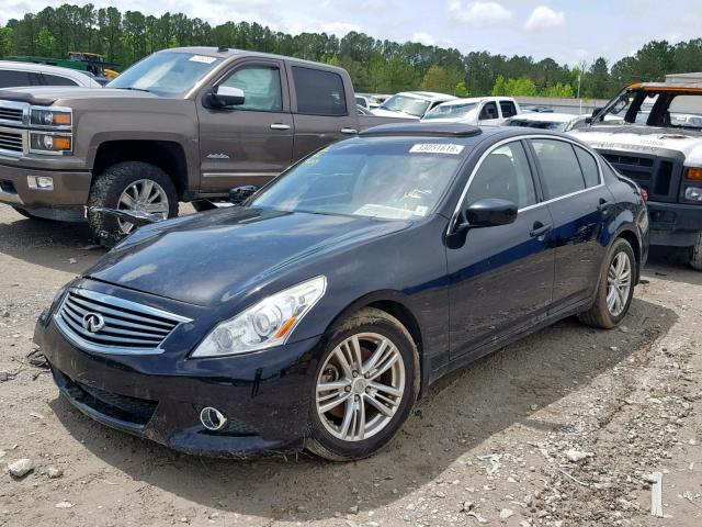 JN1CV6AP1DM718848 - 2013 INFINITI G37 BASE BLACK photo 2