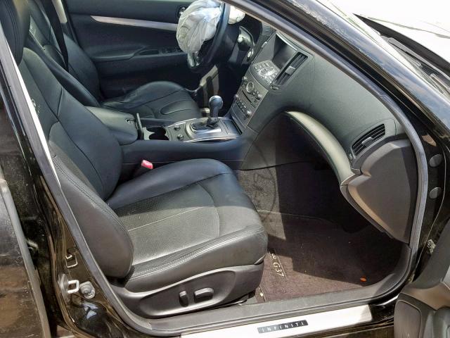 JN1CV6AP1DM718848 - 2013 INFINITI G37 BASE BLACK photo 5