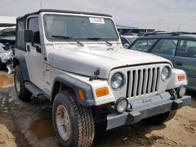 1J4FA49S6YP783292 - 2000 JEEP WRANGLER / WHITE photo 1