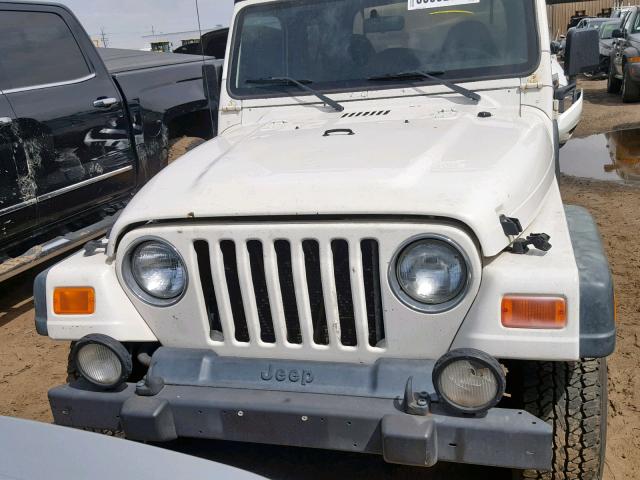 1J4FA49S6YP783292 - 2000 JEEP WRANGLER / WHITE photo 9