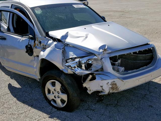 1B3CB1HA9AD587661 - 2010 DODGE CALIBER EX SILVER photo 9