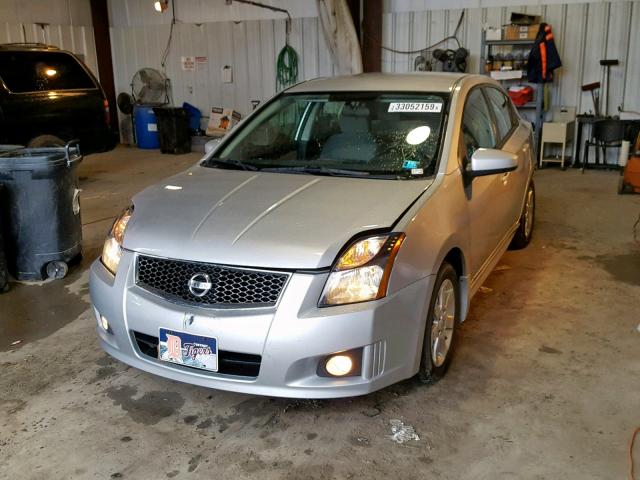 3N1AB6AP6CL683748 - 2012 NISSAN SENTRA 2.0 SILVER photo 2