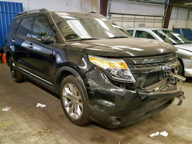 1FM5K8F81EGA54526 - 2014 FORD EXPLORER L BLACK photo 1