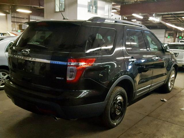 1FM5K8F81EGA54526 - 2014 FORD EXPLORER L BLACK photo 4