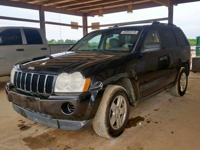 1J8GR48K15C571657 - 2005 JEEP GRAND CHER BLACK photo 2