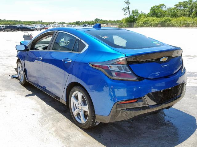 1G1RA6S52HU106303 - 2017 CHEVROLET VOLT LT BLUE photo 3