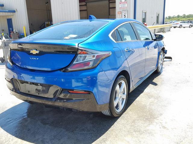 1G1RA6S52HU106303 - 2017 CHEVROLET VOLT LT BLUE photo 4