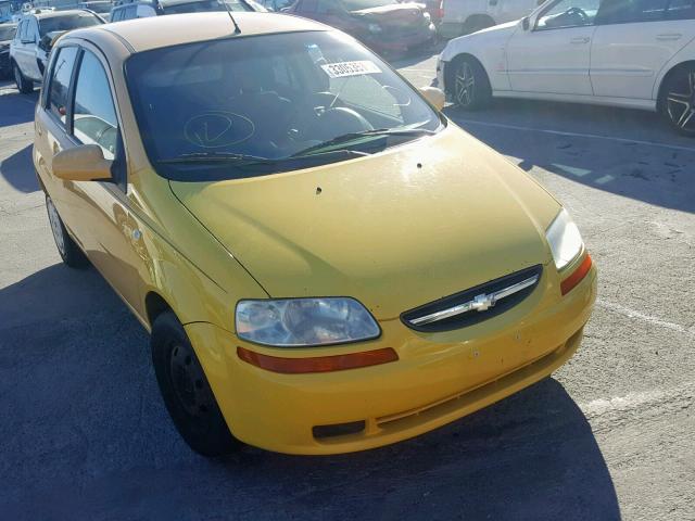 KL1TD66616B543877 - 2006 CHEVROLET AVEO BASE ყვითელი ფოტო 1