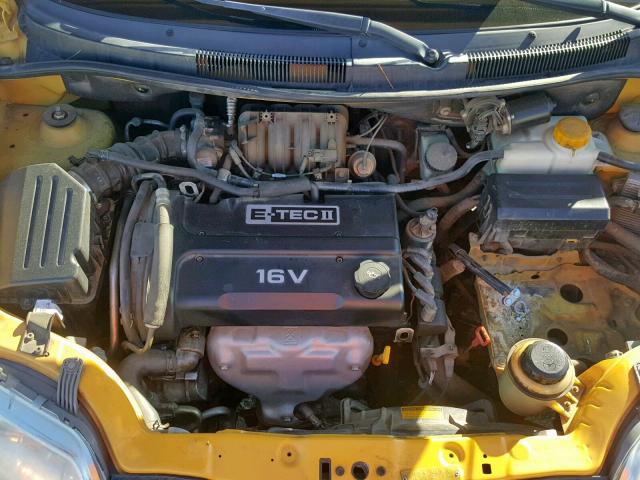 KL1TD66616B543877 - 2006 CHEVROLET AVEO BASE ყვითელი ფოტო 7