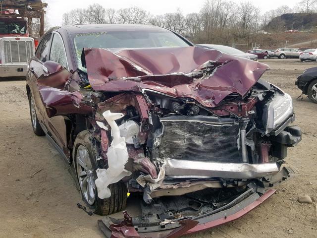 5J8TB4H55HL000358 - 2017 ACURA RDX TECHNO MAROON photo 1