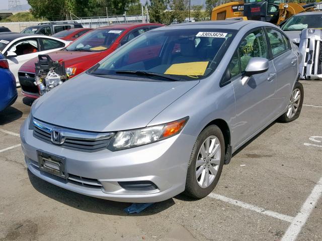 2HGFB2F92CH529716 - 2012 HONDA CIVIC EXL SILVER photo 2