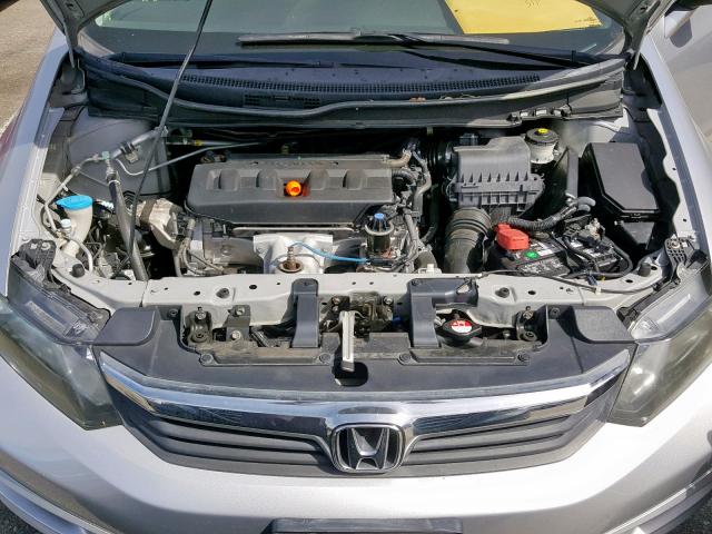 2HGFB2F92CH529716 - 2012 HONDA CIVIC EXL SILVER photo 7