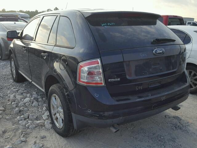 2FMDK3GC9ABB11543 - 2010 FORD EDGE SE BLUE photo 3