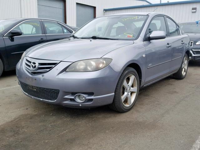 JM1BK123251259820 - 2005 MAZDA 3 S GRAY photo 2