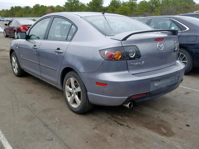 JM1BK123251259820 - 2005 MAZDA 3 S GRAY photo 3