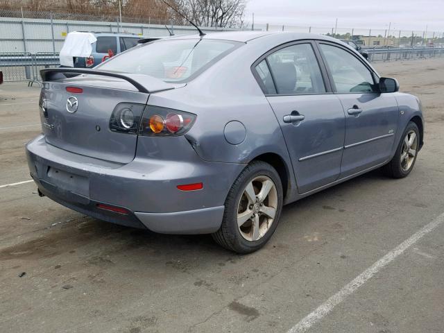 JM1BK123251259820 - 2005 MAZDA 3 S GRAY photo 4