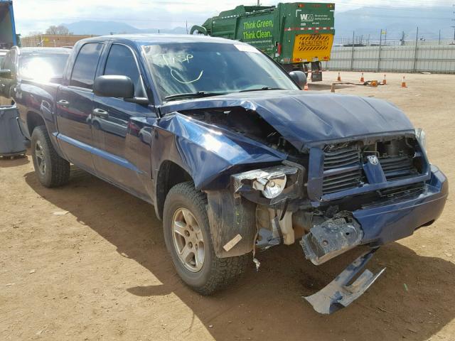 1D7HW48N76S534429 - 2006 DODGE DAKOTA QUA BLUE photo 1