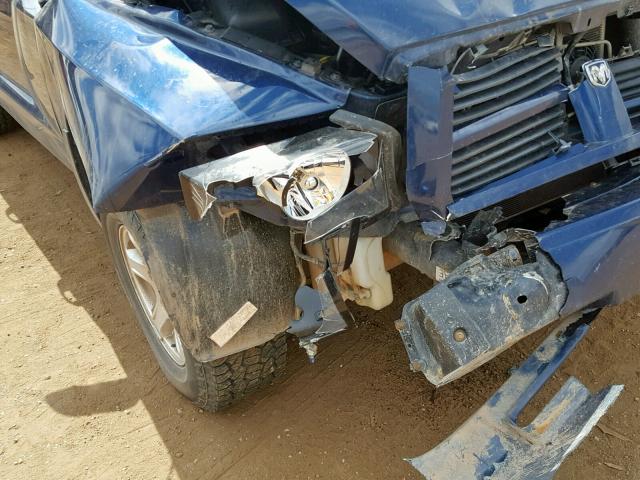 1D7HW48N76S534429 - 2006 DODGE DAKOTA QUA BLUE photo 9