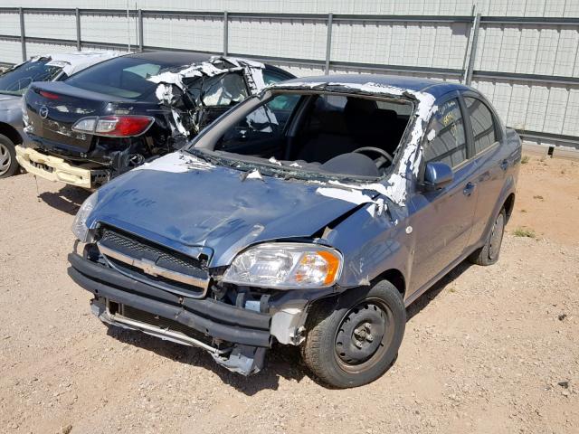 KL1TD56637B158350 - 2007 CHEVROLET AVEO BASE Көк фото 2