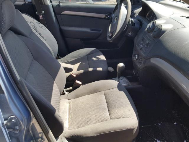 KL1TD56637B158350 - 2007 CHEVROLET AVEO BASE Көк фото 5