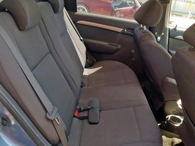 KL1TD56637B158350 - 2007 CHEVROLET AVEO BASE Көк фото 6