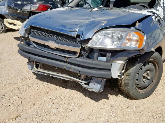 KL1TD56637B158350 - 2007 CHEVROLET AVEO BASE Көк фото 9