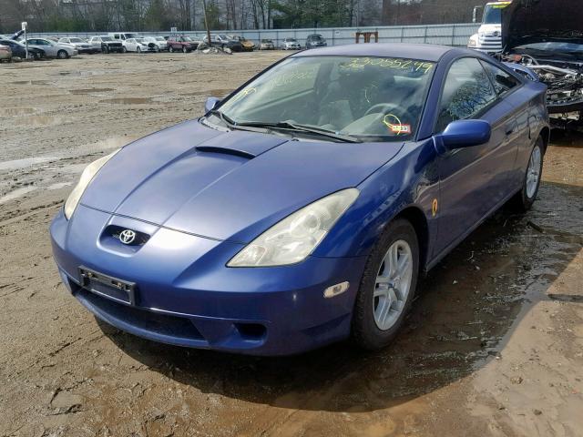 JTDDR32TX10085298 - 2001 TOYOTA CELICA GT BLUE photo 2