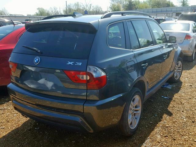 WBXPA93446WD26524 - 2006 BMW X3 3.0I GRAY photo 4