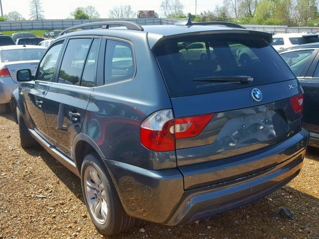 WBXPA93446WD26524 - 2006 BMW X3 3.0I GRAY photo 9