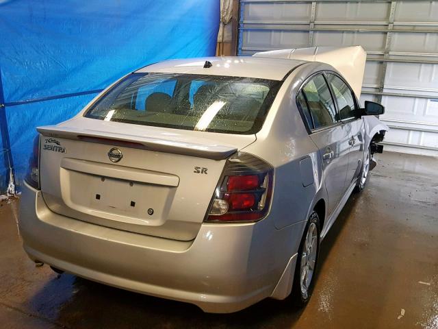 3N1AB6AP5BL608683 - 2011 NISSAN SENTRA 2.0 SILVER photo 4