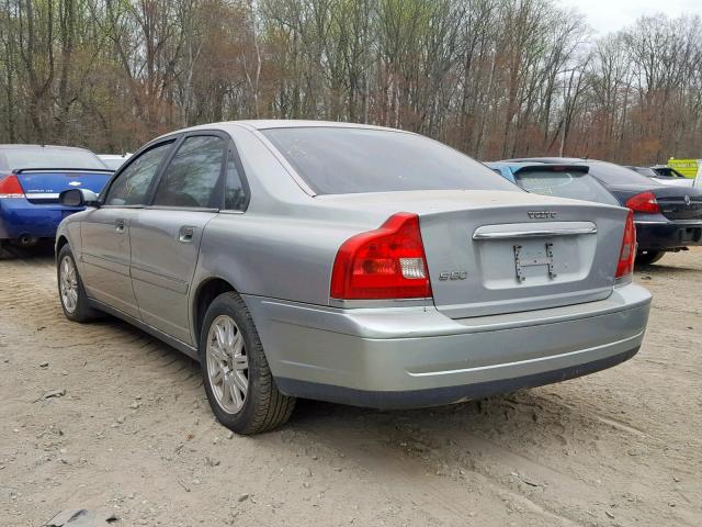 YV1TS592051401200 - 2005 VOLVO S80 2.5T GRAY photo 3