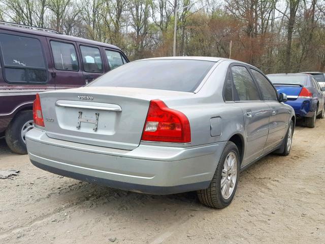 YV1TS592051401200 - 2005 VOLVO S80 2.5T GRAY photo 4