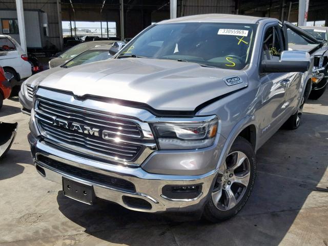 1C6RREJT3KN502761 - 2019 RAM 1500 LARAM GRAY photo 2