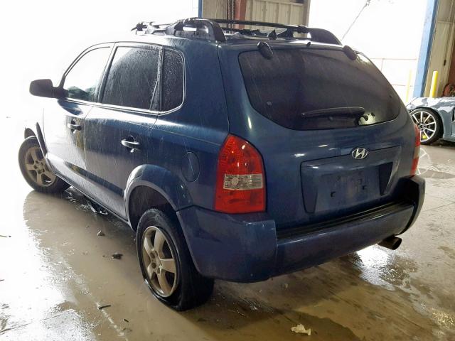 KM8JM12B46U298174 - 2006 HYUNDAI TUCSON GL BLUE photo 3