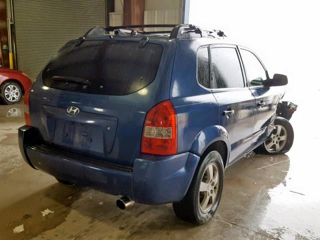 KM8JM12B46U298174 - 2006 HYUNDAI TUCSON GL BLUE photo 4