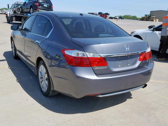 1HGCR2F81FA027286 - 2015 HONDA ACCORD EXL GRAY photo 3