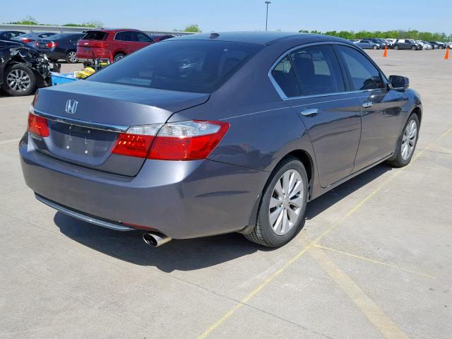 1HGCR2F81FA027286 - 2015 HONDA ACCORD EXL GRAY photo 4