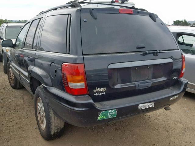 1J4GW48N14C135832 - 2004 JEEP GRAND CHER BLACK photo 3