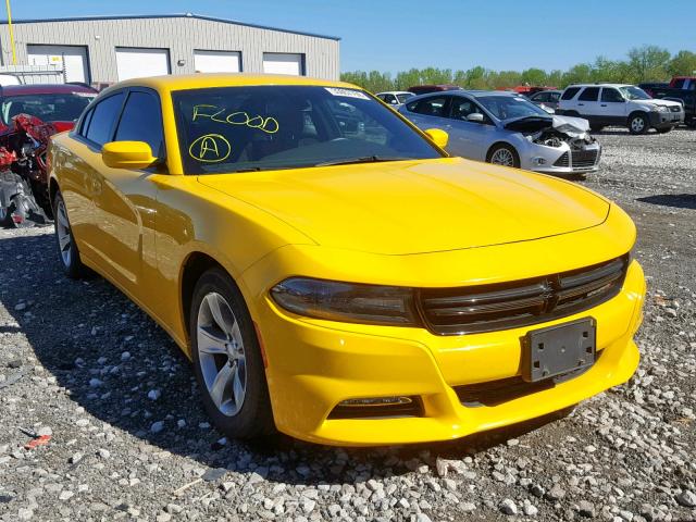 2C3CDXHG2HH563526 - 2017 DODGE CHARGER SX YELLOW photo 1