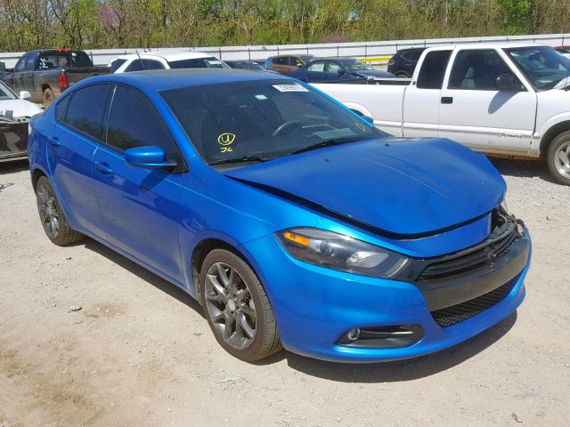 1C3CDFBB3FD405424 - 2015 DODGE DART SXT BLUE photo 1