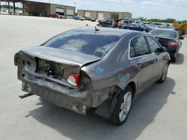1G1ZB5EB4AF226011 - 2010 CHEVROLET MALIBU LS CHARCOAL photo 4