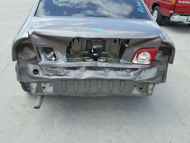 1G1ZB5EB4AF226011 - 2010 CHEVROLET MALIBU LS CHARCOAL photo 9