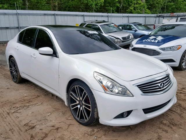 JN1CV6AR4DM761615 - 2013 INFINITI G37 WHITE photo 1