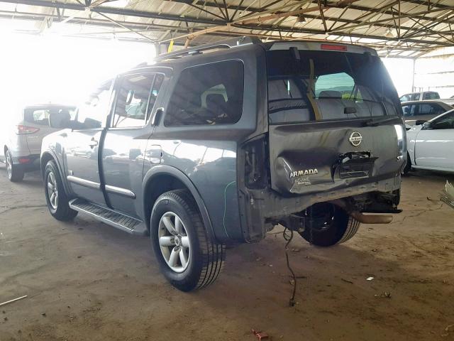 5N1AA08C99N613939 - 2009 NISSAN ARMADA SE CHARCOAL photo 3