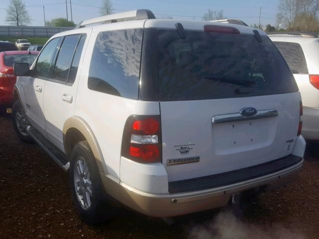 1FMEU74826ZA01881 - 2006 FORD EXPLORER E WHITE photo 3